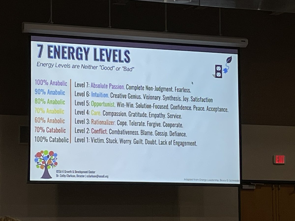 #cesa6forgrowth Choose your charge… know your energy levels  #summit for inspirational leadership.