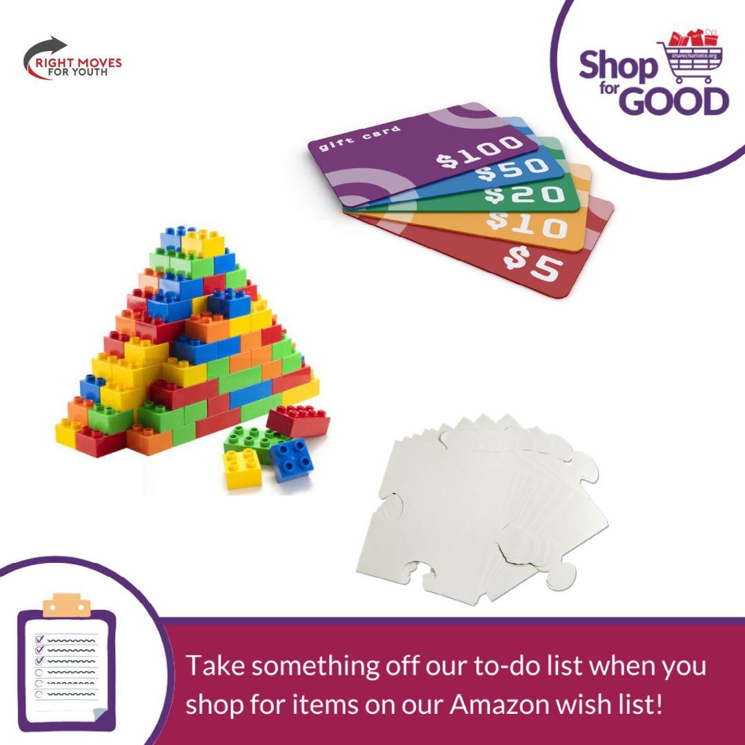 RMFYCharlotte's tweet photo. You see gift cards-we see incentives to encourage students.
You see Legos-we see students using the blocks to build life plans.
You see puzzle pieces-we see showing students how they're connected.

Purchase an item today #shopforgoodclt https://t.co/K4l3F5uQBN https://t.co/ys0RrkFjC0