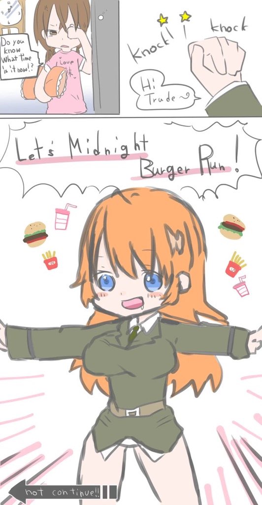 Midnight burger ran! 