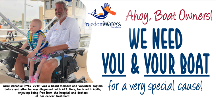 If you are a #boater in the #Atlanta area, we can use your help Sept. 24 &amp; 25, for a fun weekend of #boating, live #music and #BBQ! Contact us at 239-263-2377 or mgavin@freedomewatersfoundation.org. freedomwatersfoundation.org/wp-content/upl…
