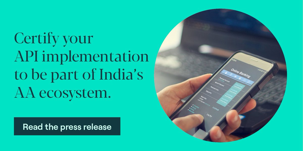 FIMEnews's tweet photo. .@sahamati is working to drive the adoption of account aggregator specifications to facilitate real-time sharing of #financial information. Learn how Fime’s certification expertise and #FimeTestFactory are assisting this by ensuring the integrity of #APIs: https://t.co/AUm8Ilv4Su https://t.co/2JJZ7zpZU5