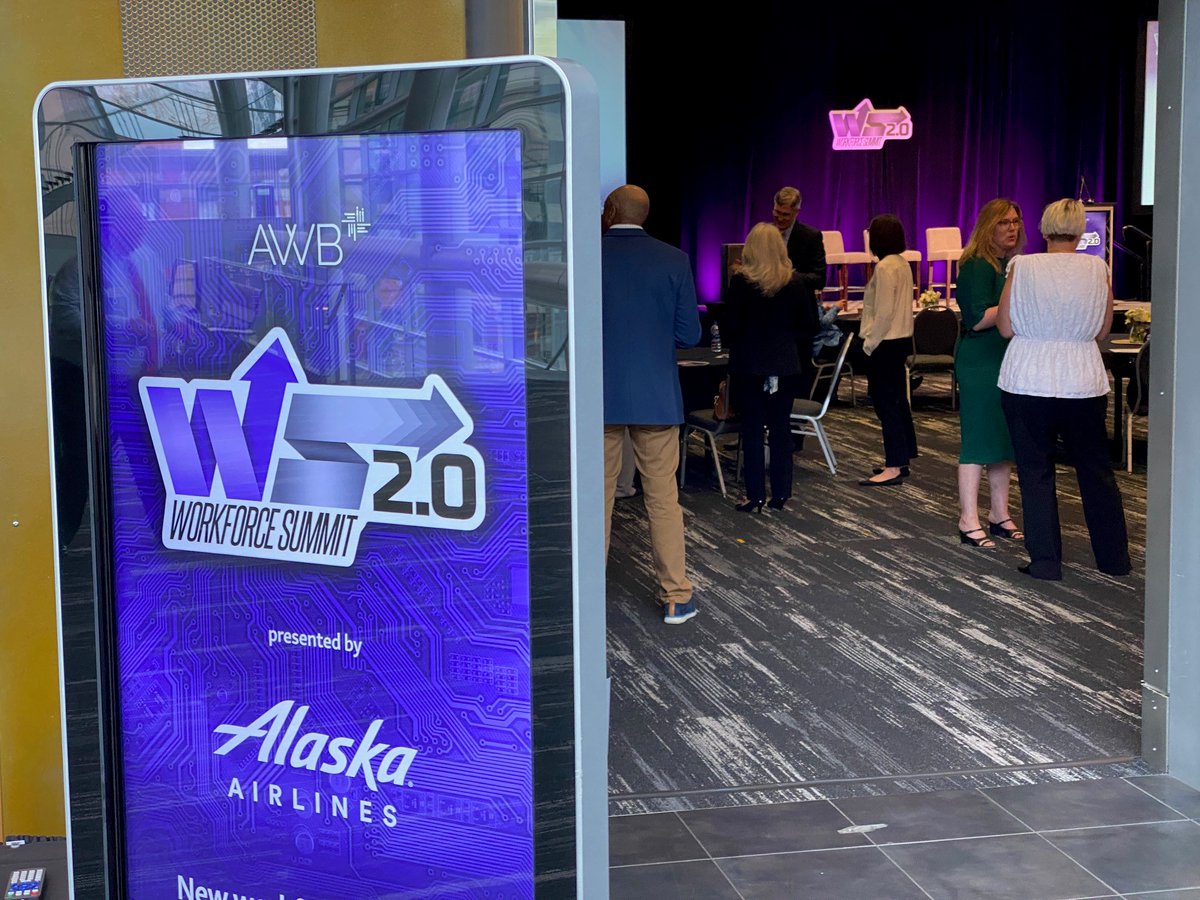 awbolympia's tweet photo. AWB's Workforce Summit 2.0 is ready to kick off at the Greater Tacoma Convention Center. Let's explore solutions to help Washington's economy thrive. #AWBWorkforce https://t.co/scF0aF34os