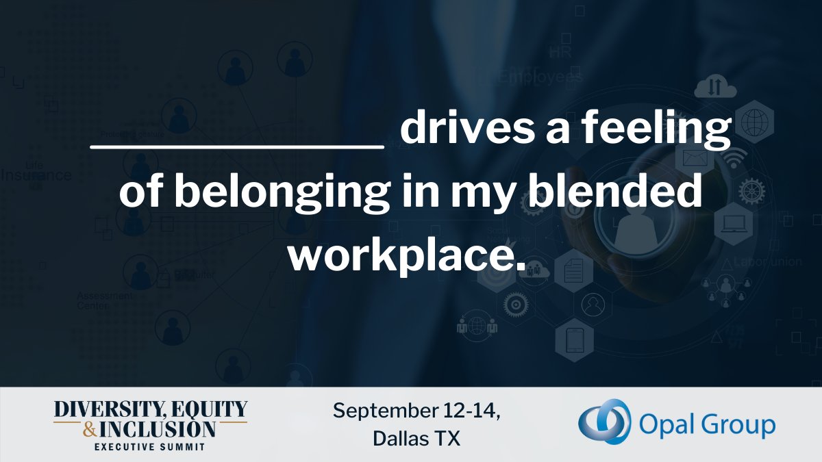 Opal_Group's tweet photo. Understanding how the #Talent Lifecycle works, helps #leaders drive a sense of belonging in the blended workplace. Join @ATT, @UPS, @Cigna, @LouisVuitton, @3M, and others at our 𝐒𝐞𝐩𝐭𝐞𝐦𝐛𝐞𝐫 #DEI 𝐄𝐱𝐞𝐜𝐮𝐭𝐢𝐯𝐞 𝐒𝐮𝐦𝐦𝐢𝐭 in Dallas. Learn more: https://t.co/XcQ5AOwLwW https://t.co/Xu6F6n18EW
