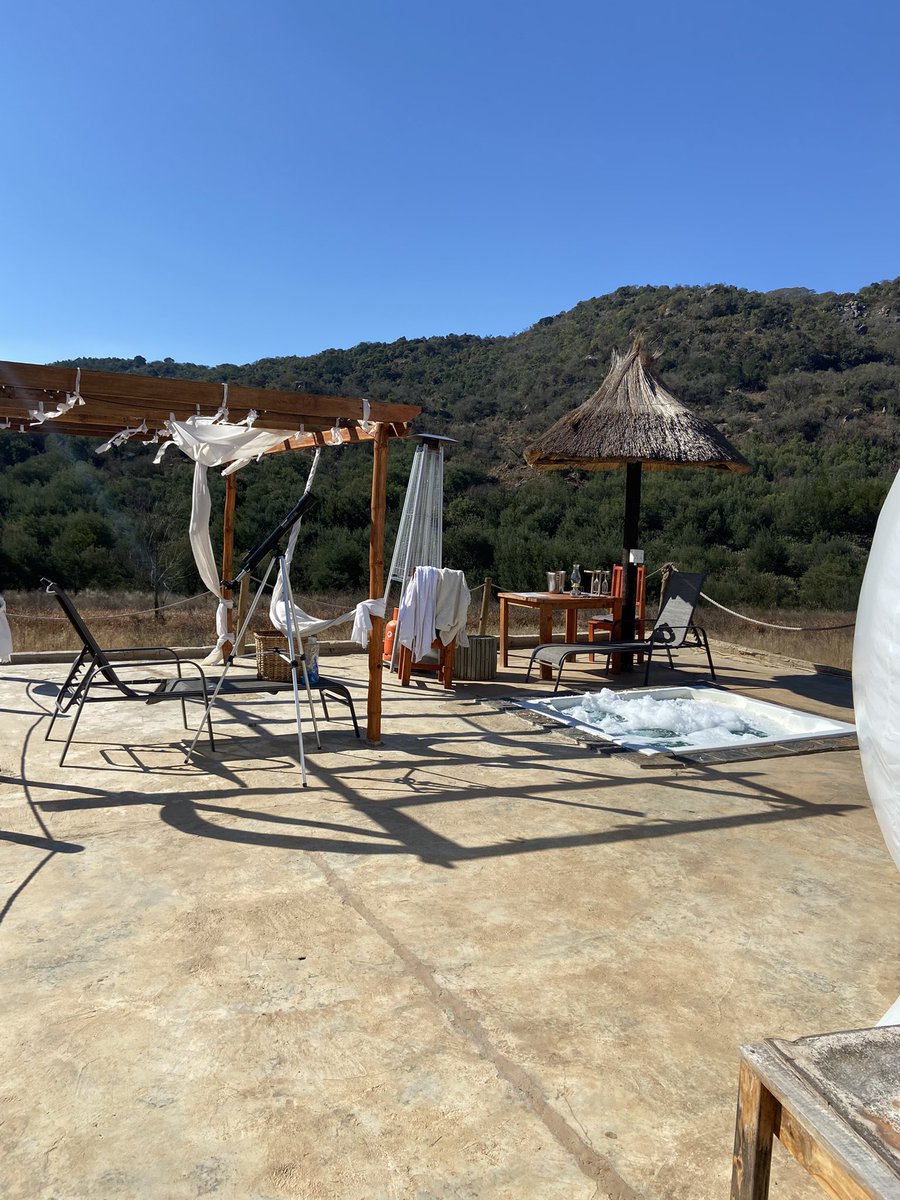 AdoLaura's tweet photo. Want to connect with nature or bond with a loved one and sleep under the stars?
Just 40 minutes away from Ermelo. The bubble valley offers this amazing experience.Contacts071 871-6982 and book using this discount voucher :Laura18 #BecauseSouthAfrica #ShareSouthAfrica https://t.co/TB0PQd5q5F