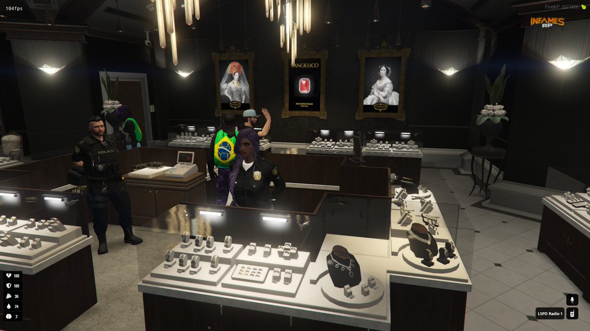 feliciti_14's tweet photo. Y así es como seguimos!!! La Inspectora Johnson y el Subjefe González fueron secuestrados por unos enmascarados de Celeste y Morado con un chico nuevo en la ciudad!!! para una joyería!!! #lspd #secuestro #infamesrp #sofiajohnson Los secuestradores charlando mientras roban!!! https://t.co/6ouYSMehRG