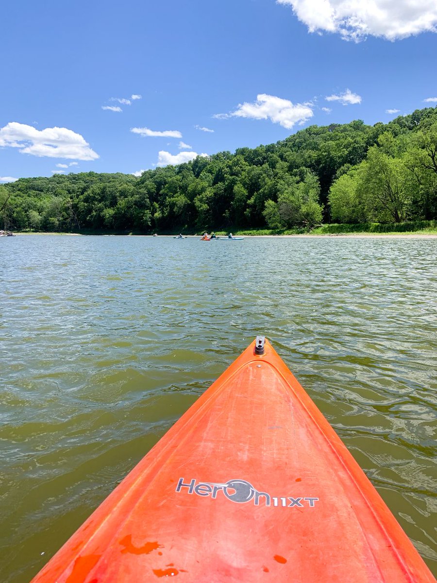 Another fun adventure in <a href="/FortDodgeIowa/">Fort Dodge, Iowa</a> includes kayaking! Dolliver State Park in @traveliowa is a part of the Des Moines River Trail and provides gorgeous views while floating down the Des Moines River. Highly recommend! <a href="/mwtravelnetwork/">Midwest Travel Network</a> #mwtravelchat #thisisiowa