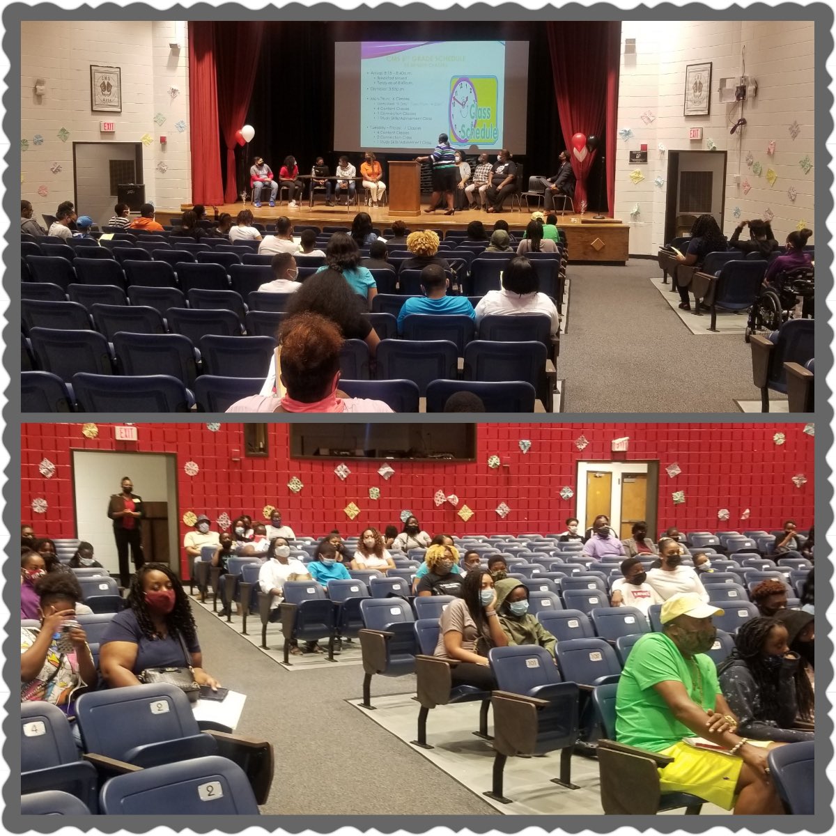 ConyersMiddle's tweet image. Dr. Reese, Ms. Lewis and our 6th grade team welcomed CMS&apos; class of 2028. We are so excited to open our doors to such a wonderful group of scholars and families.