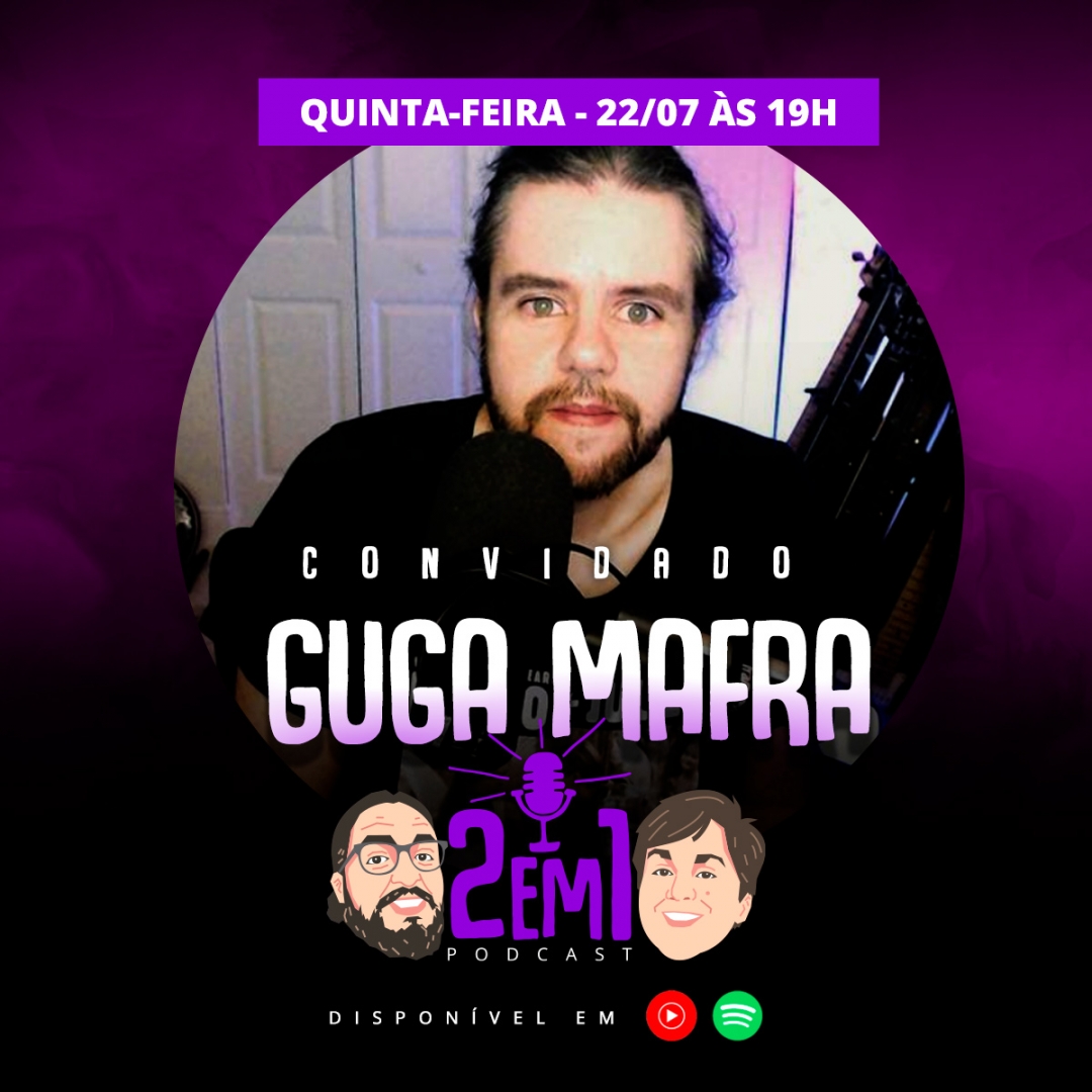 2em1podcast's tweet photo. Ele veio de Miami pro Brasil só pra participar do nosso humilde podcast!!! Amanhã, 19h tem @gugamafra no 2em1! https://t.co/tK9kloySrV