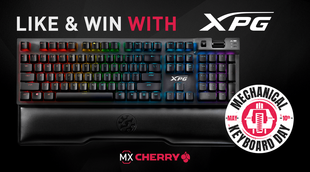 cherrymx's tweet photo. This is a friendly reminder: win 2x @XPG_Global Summoner #gamingkeyboards with our #MXRed switches 🔻 🔻 Time's running, though, as the raffle runs until July 25th only 🎉⌨🍒
➡ Link to the giveaway: https://t.co/v7aSquGiPt https://t.co/ZiBYhq8PYm
