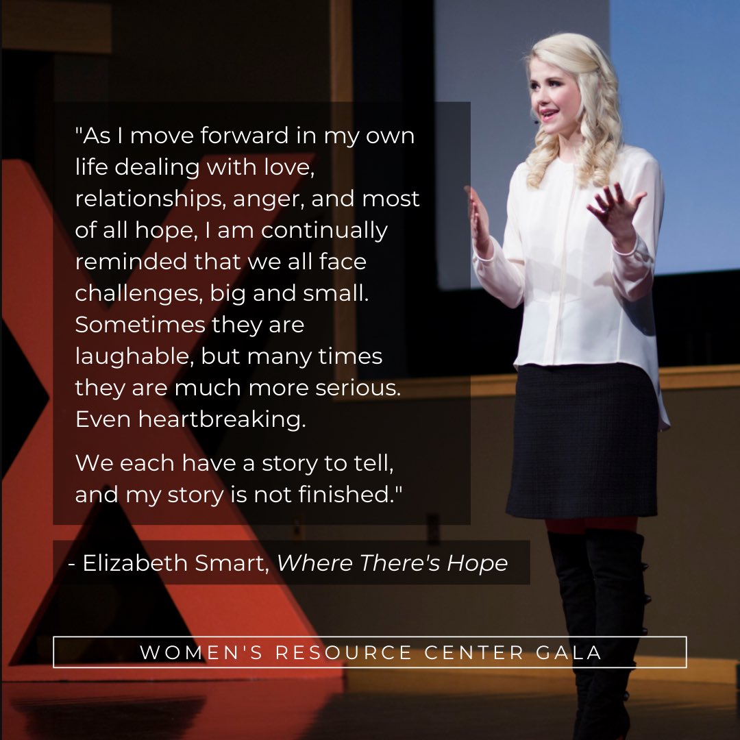 WRCNorman's tweet photo. Don’t miss our guest speaker, Elizabeth Smart, at the 2021 Women’s Resource Center Gala!!🎉

For more information, visit https://t.co/1cOn82jTOK https://t.co/VMhVGgVDbG