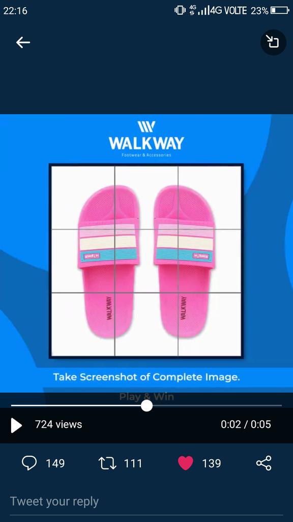 @walkwayshoes Here is my perfect screenshot 💜
Also participated on other platforms ✌️💃
@walkwayshoes 
 #walkaway #footwearstore #slides  #winner #giveaway #walkwayslides #slides #womenslides
Join
@Chhbi777 @dayalojha_  @MunmunD77420711 @lincysubin @Nitish_nix @pavansmehta  @ujjawalkumar26