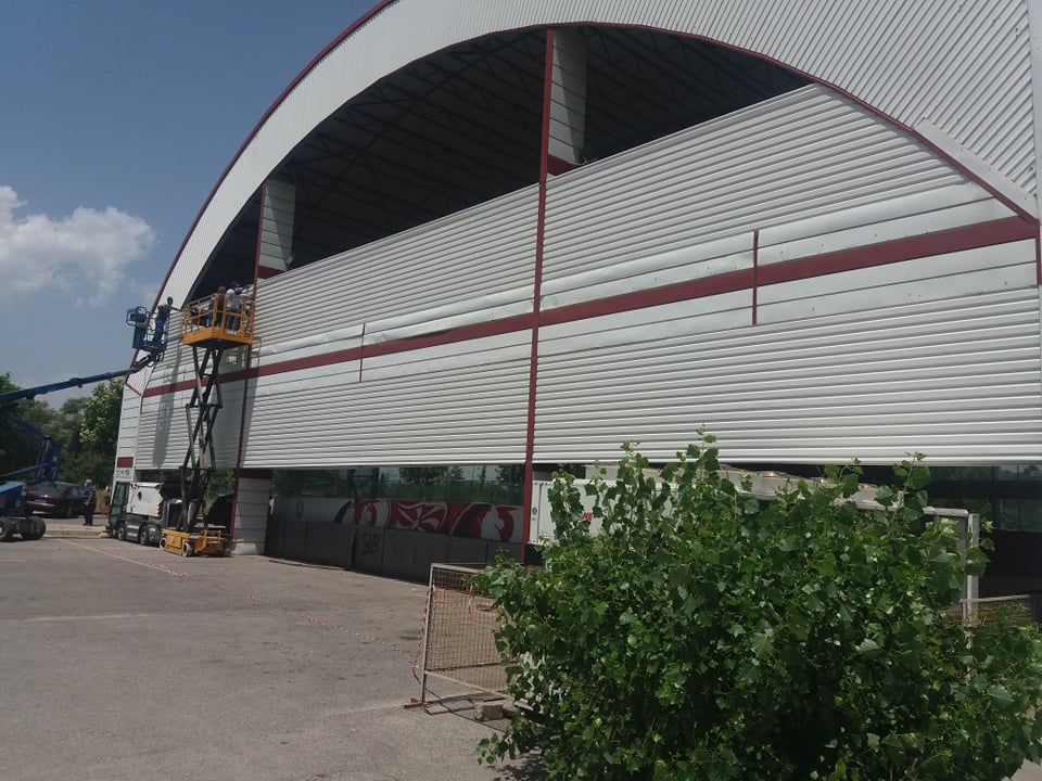 Some little progress happened meanwhile in #Skopje #Macedonia @ #Ice #Hockey Rink Boris Trajkovski 😍😍😍