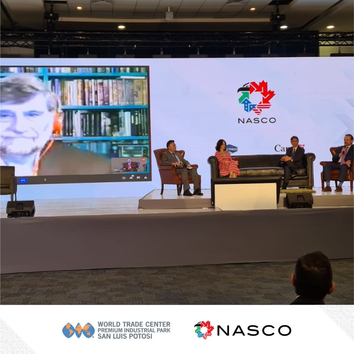 The Trilateral Forum @NASCONetwork 2021 has started. In the opening panel we were honored with the Governor of @GobEdoSLP @JMCarrerasGob and Celeste Rebora, executive of the Valoran Group.
#NASCO2021 #TMEC #JoinUs