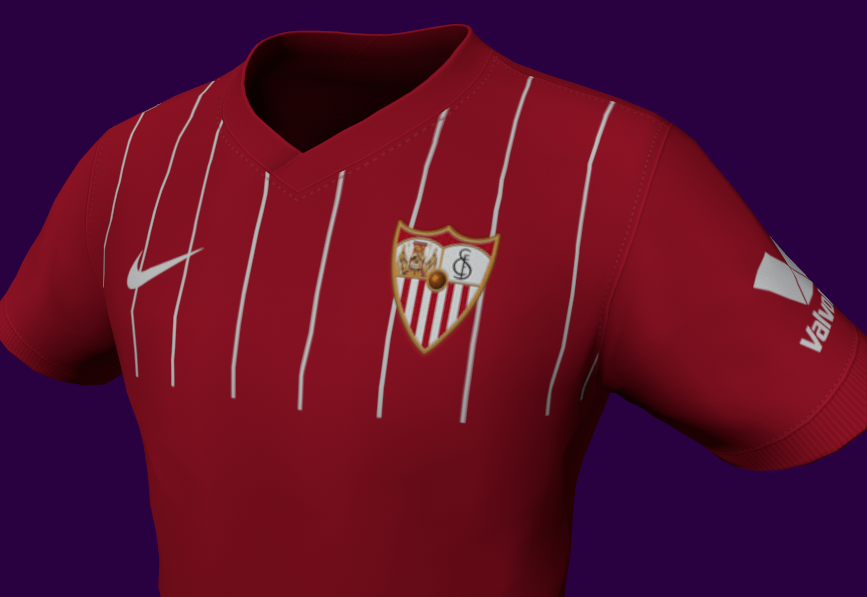 #Kit visitante del <a href="/SevillaFC/">Sevilla Fútbol Club</a> ⚪️🔴 para #PES2021 

💾⬇️ kitsforwepes.com/kit/away-sevil…

#Sevilla #SevillaFC  #eFootballPES2021 #PES21 #NuncaTeRindas #wearesevilla