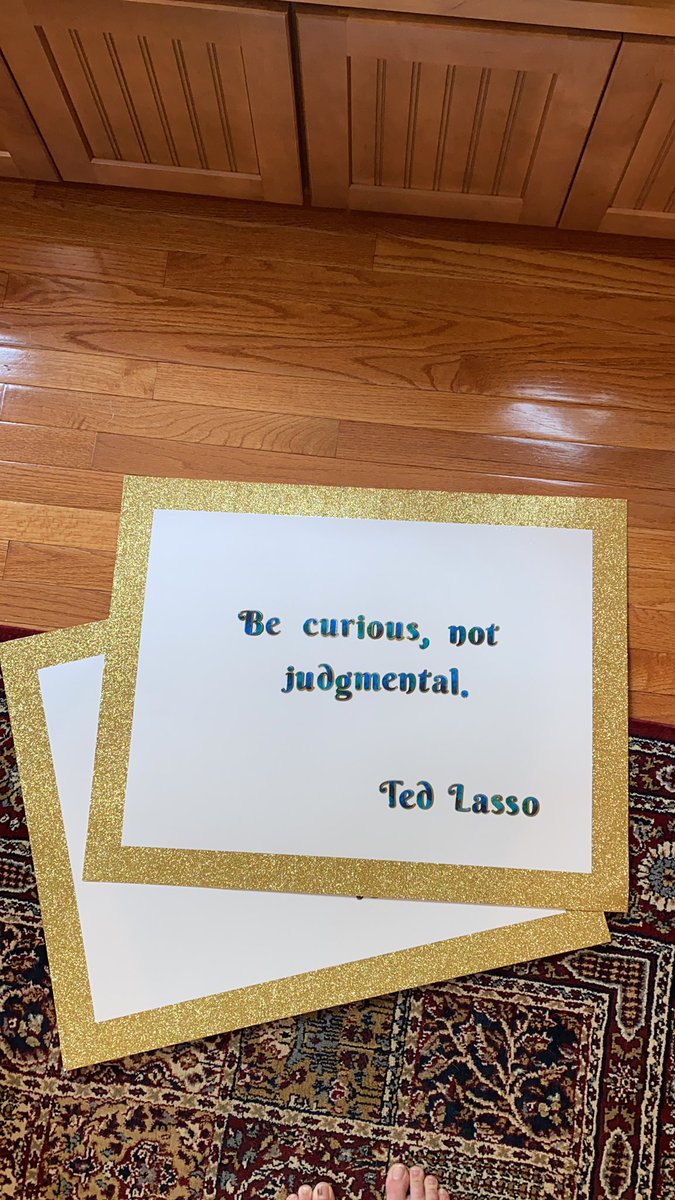 Inspiration for teaching can come from anywhere! Shout-out to <a href="/TedLasso/">Ted Lasso</a> for this gem of a quote. Can’t wait to hang these in my classrooms 😊 #Believe