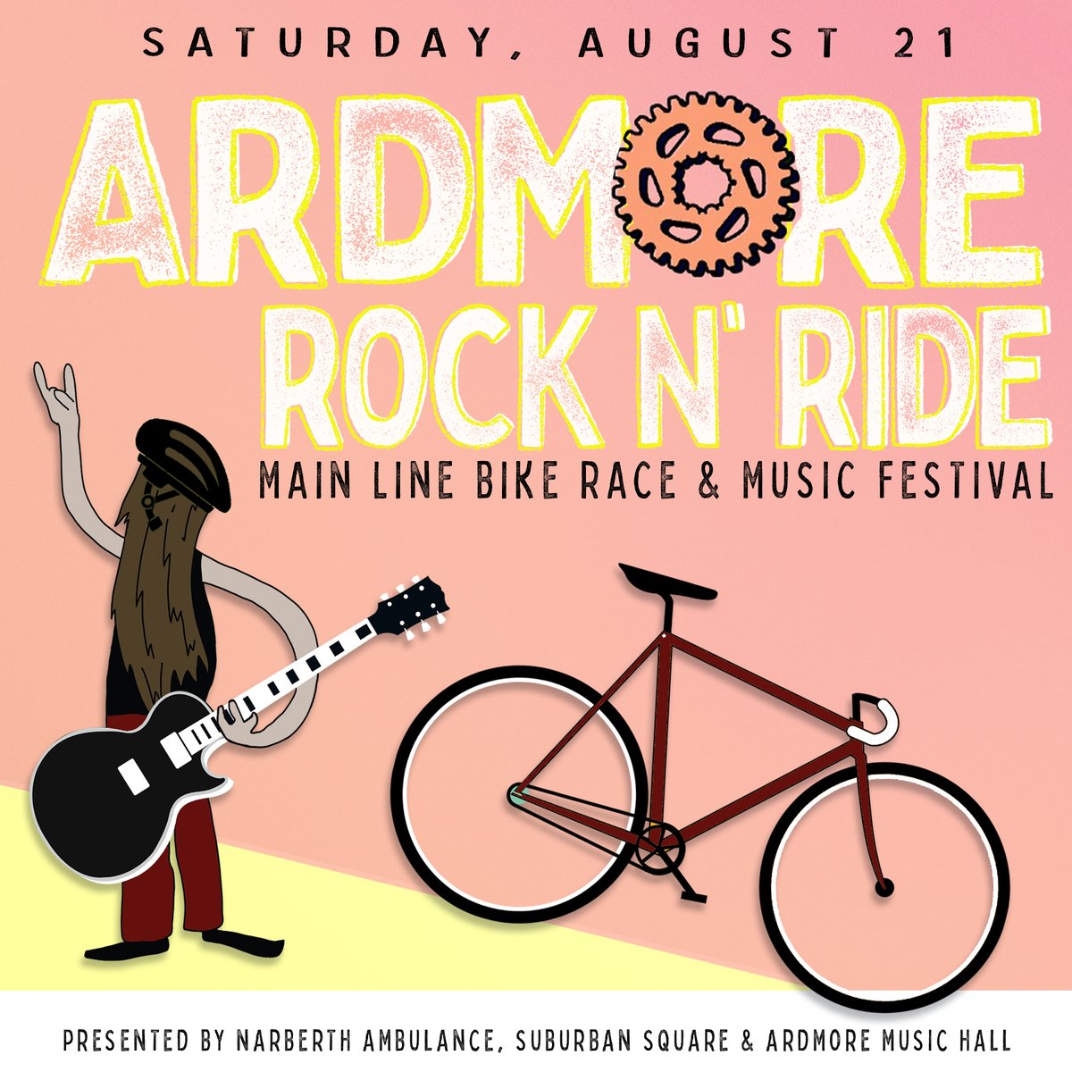 ArdmoreMusicPA's tweet photo. ARDMORE ROCK N' RIDE ๐ A FREE all-day community event on Saturday, August 21 highlighted by the annual #MainLineBikeRace ๐ฒ Live outdoor music ๐ถ Food, drinks and shops from local vendors & businesses ๐๐
Full Lineup and more info coming soon >> https://t.co/YuLIWdkOtF https://t.co/72ZH6dpgCL