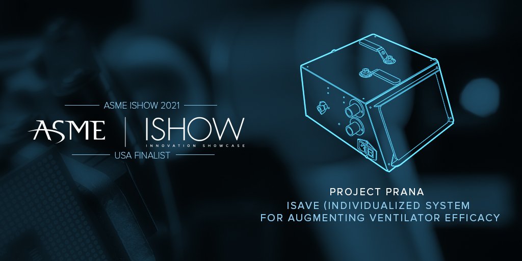 <a href="/conservationx/">Conservation X Labs</a> <a href="/ASMEishow/">ASME IShow</a> The next winner of #ISHOW21 USA is <a href="/project_prana/">Project Prana</a> for iSAVE, a low-cost ventilator multiplexor. Congrats! <a href="/ASMEishow/">ASME IShow</a>