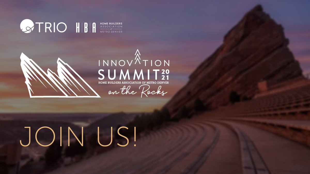 Register now for “Innovation on the Rock” at the HBA Innovation Summit on Tuesday, July 27 at the Upper Terrace of @redrocksco. Tickets are $125 for HBA members and $200 for nonmembers. Get ready to evolve and solve! Register at: bit.ly/GetTickets_HBA…