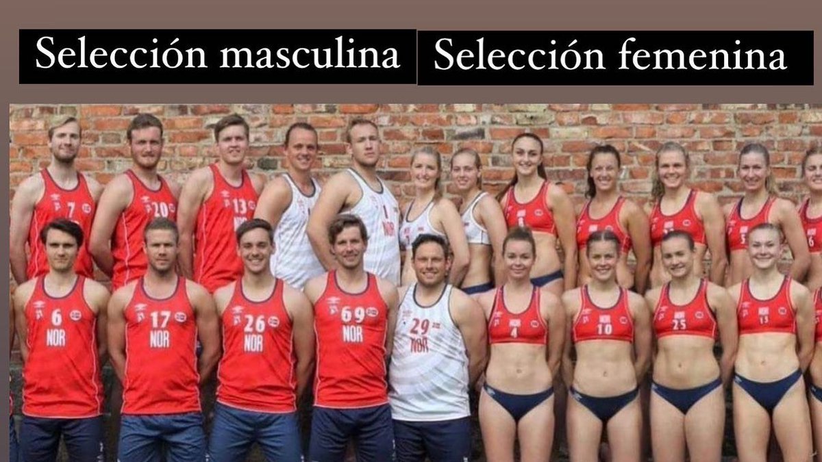 Por si no se entiende cuando lo escribimos.
Acá, en una sola imagen una lección de sexismo, machismo en el deporte, cosificación y mercantilización de los cuerpos de las mujeres.