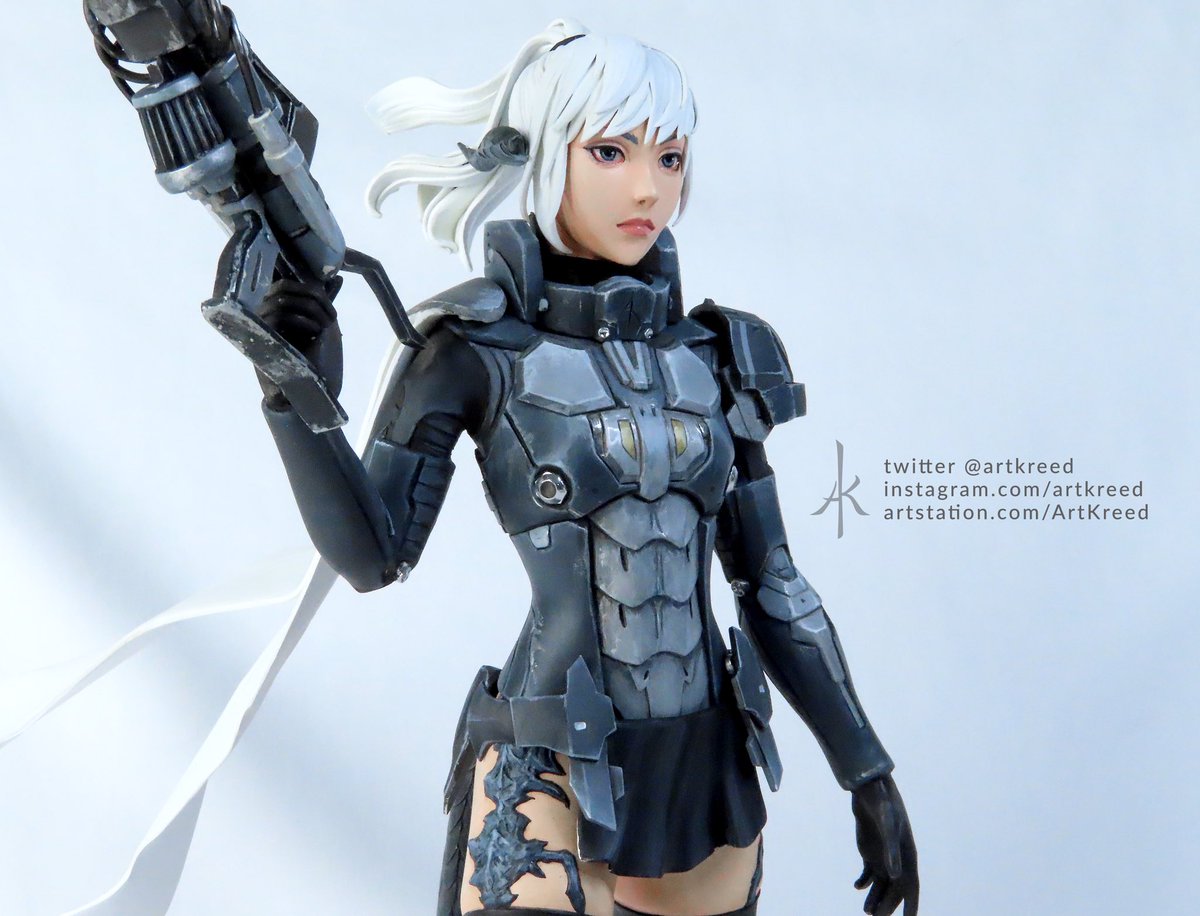 Artkreed's tweet photo. Final sculpture of my character from ffxiv, sci-fi au ra machinist! More images are up on my Instagram here 
>> https://t.co/jyplPMehRt << 

I love this game. Welcome to all the new players! 🌱 
#art #clay #fanart #ffxiv #character @FF_XIV_EN https://t.co/KEiy2OePlB