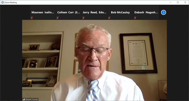 Action_Alliance's tweet photo. @Action_Alliance EXCOM Private Sector Co-Chair, Bob Turner of @UnionPacific (retired), welcomes members to today’s virtual #EXCOM2021 meeting. #10YearsofPartnerships https://t.co/QYIvvEZkQK