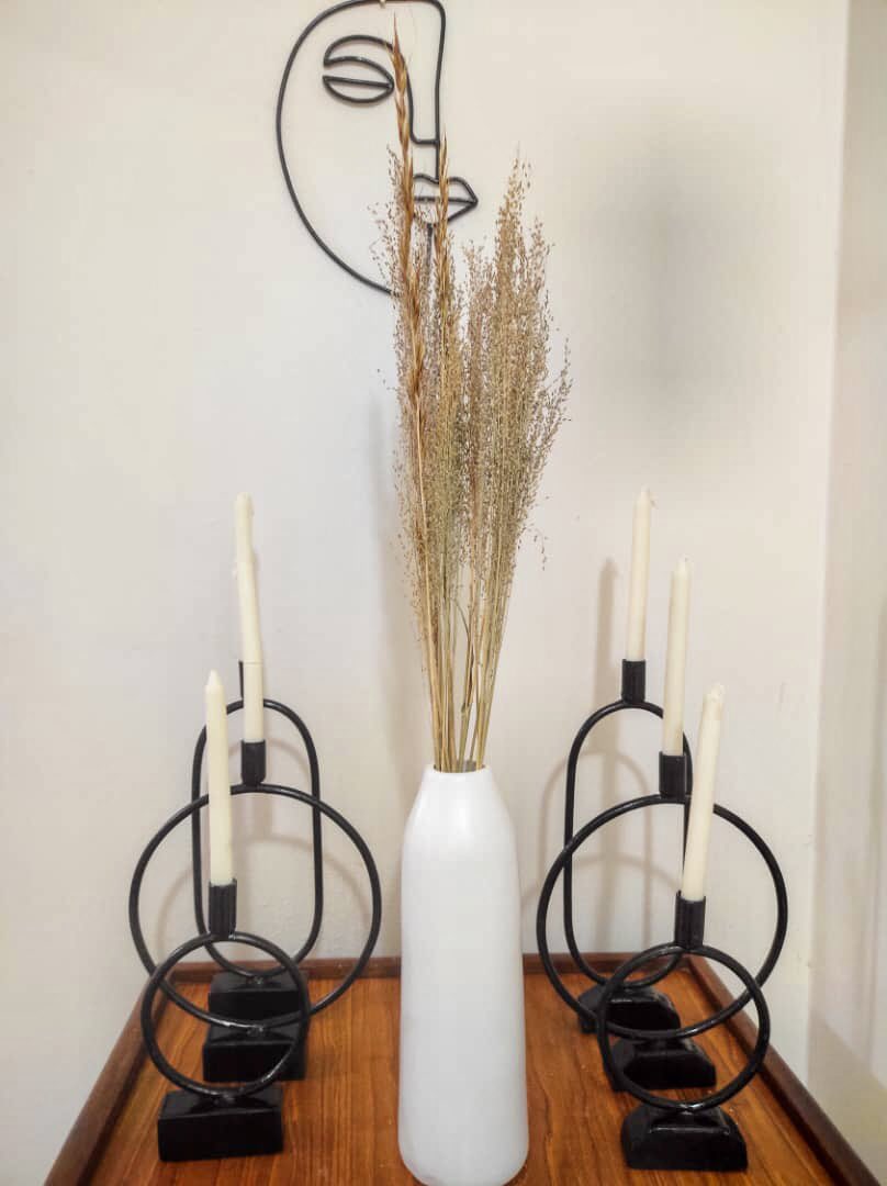 Looking for something unique for your space? We got you!                                  〰K200 for the decorative face              〰 K200-K220 for large candle holders.    #madeinzambia#sustainabledecor
