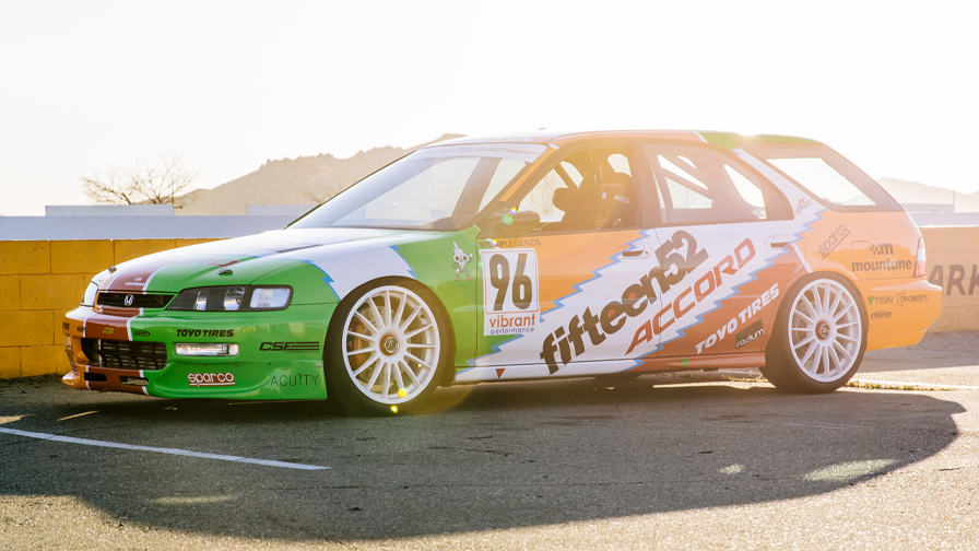HondaRacing_US's tweet photo. Beauty by design - #Project96 combines classic style with modern performance.
This 1996 @Honda Accord LX Wagon is wrapped in an iconic patchwork livery recalling 90s touring car racing and is powered by the new Honda K20C1 Crate Engine.
#PoweredByHonda https://t.co/ZJJMwy7G8F