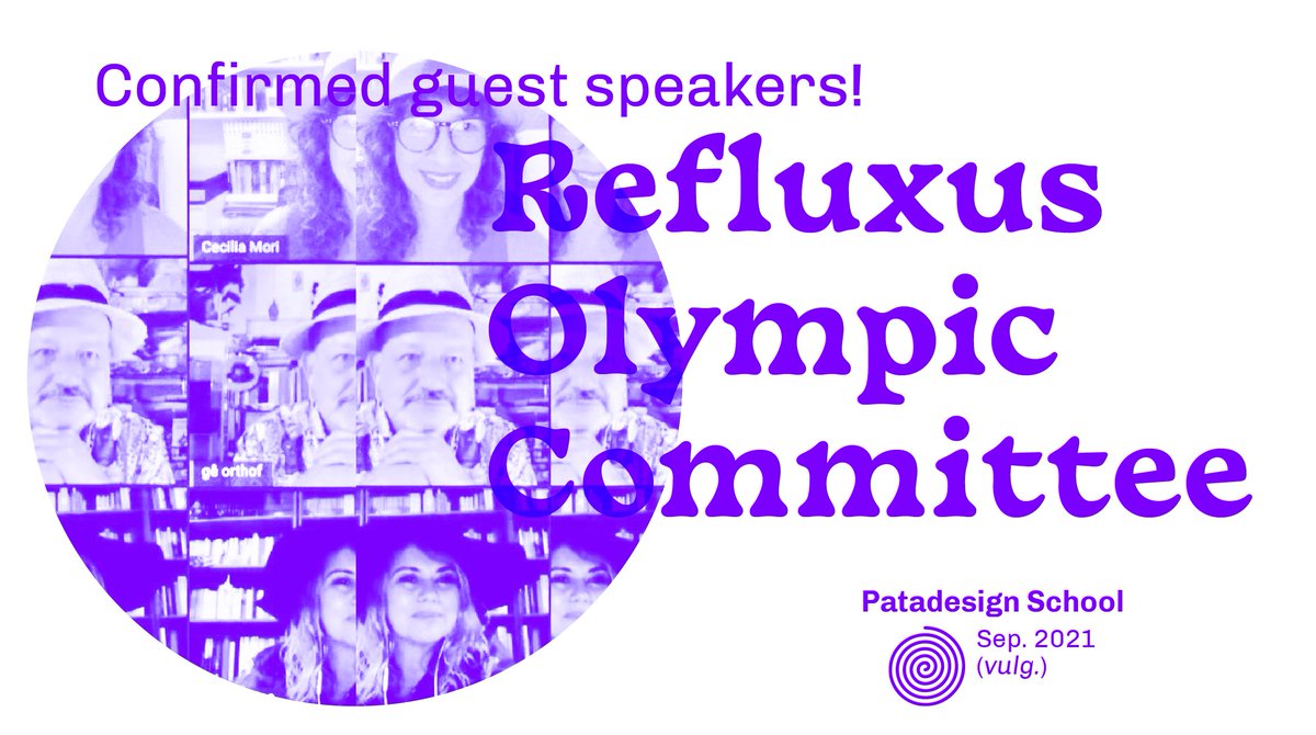 Guess what: the amazing Refluxus Olympic Committee will be guest speakers at the Patadesign School! The Committee is composed of Cecilia Mori, Gê Orthof and Karina Dias, who are artists and professors at the University of Brasília.
#pataphysics #design #patadesign #designschool