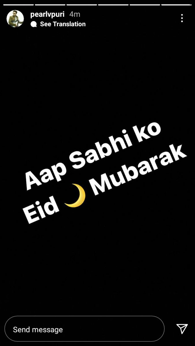 _royal_pvp_'s tweet photo. Ab hui na eid poori😁❤️... Pearl ne insta pr khud ek story daali iss baar kisi ki repost ni kri😁🌙🙌 @pearlvpuri 
#PearlVPuri #EidMubarak https://t.co/IKXHAI22Vg