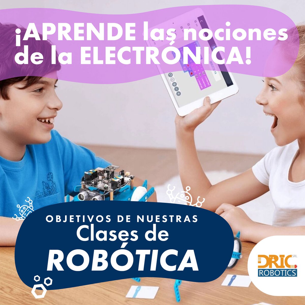 DricRobotics's tweet image. La electrónica es uno de los pilares en nuestro programa de Robótica Educativa DRIC, la cual junto a la mecánica, física, matemática, programación, entre otras, nos permite formar a nuestros estudiantes en lo más avanzado del mundo de la Robótica. #dricrobotics #inedup #education