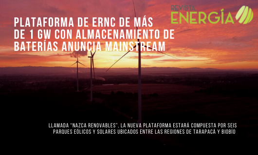 RevEnergia's tweet photo. Plataforma de ERNC de más de 1 GW con almacenamiento de baterías anuncia Mainstream
https://t.co/zwIGoCjrXH
#Santiago #Chile #MainstreamRenewablePower #plataforma #energíarenovable #GW #AndesRenovables #capacidaddegeneración #NazcaRenovables #proyectos #fotovoltaicos #eólico... https://t.co/Dwlwb5X6SP