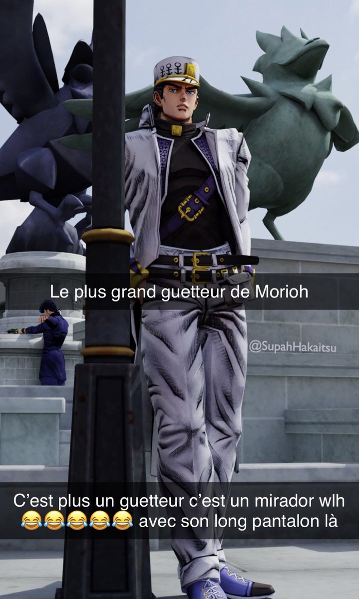 hakaitsu_'s tweet image. Koichi quand il a vu Jotaro pour la première fois à Morioh