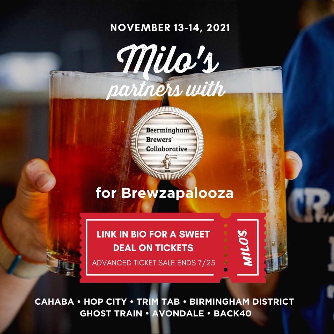 We are playing Brewzapalooza this year with a ton of other great bands! Go grab your early bird special rate tickets now!
beerminghamusa.com/event-details/…