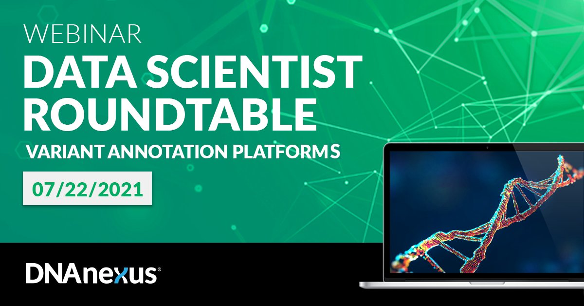 dnanexus's tweet image. WEBINAR TOMORROW: @DCGenomics @KymPagel &amp;amp; @stephanheijl survey the #variantannotation platform landscape, including OpenCRAVAT, Bio-Prodict, and more.
dnanexus.zoom.us/webinar/regist…