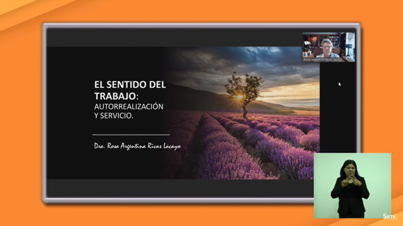 45SNTE's tweet photo. #TodosSomosUno 🙋‍♀️🙋
En seguimiento al desarrollo del webinario "Con seguridad decimos presente", la Profa. María Bertha Solórzano Lujano, Sria. Gral., acompañada de integrantes del CES presencian la ponencia "El sentido del trabajo", por la Dra. Rosa Argentina Rivas Lacayo https://t.co/Lw4t25Ocih