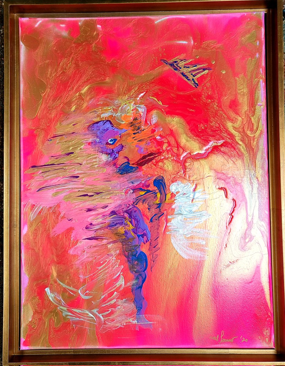 maribe11a's tweet photo. there she is...finally got my #duchessofhastings #paintinv framed up! #Abstract #abstractart #art #ArtistOnTwitter 🎨🎨🎨🖼 https://t.co/AbPYo3hqqJ