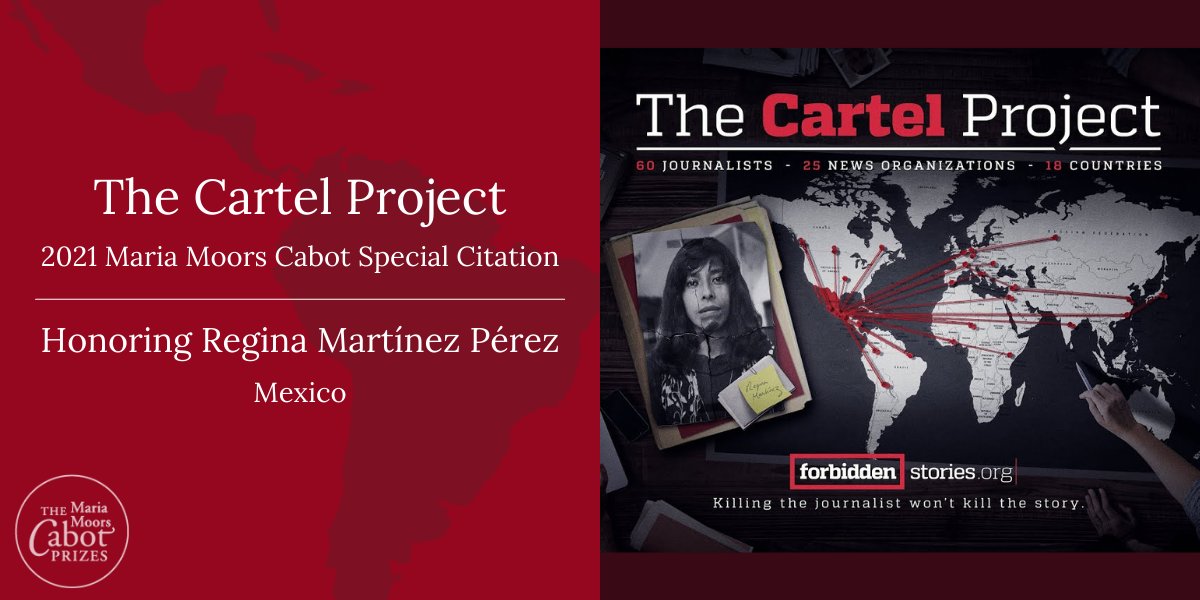 Columbia Journalism This Year The Cabot Jury Selected Two 21 Special Citation Recipients That Honor Courageous Reporting Also By Women Regina Martinez Perez And The Cartel Project And The News Columbia Journalism This Year The Cabot Jury Selected Two 21 Special Citation Recipients That Honor Courageous Reporting Also By Women Regina Martinez Perez And The Cartel Project And The News