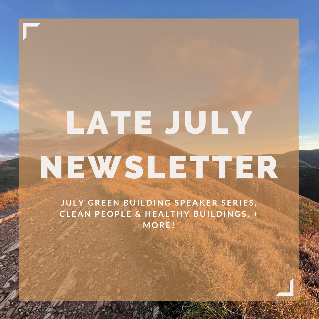 CCGreenBuild's tweet image. Check out our newsletter featuring July Green Building Speaker Series, Clean People &amp;amp; Healthy Buildings, + More! - mailchi.mp/22925bcc71bc/c…