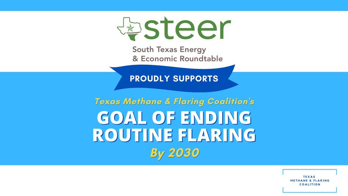 STEEROUNDTABLE's tweet photo. In February, the #TexasMethaneFlaringCoalition announced its goal to end routine flaring by 2030, a goal that was based on an extensive review of regulatory requirements and operational best practices to build upon industry's continued progress on reducing flaring. https://t.co/sxHVJ4ovMl