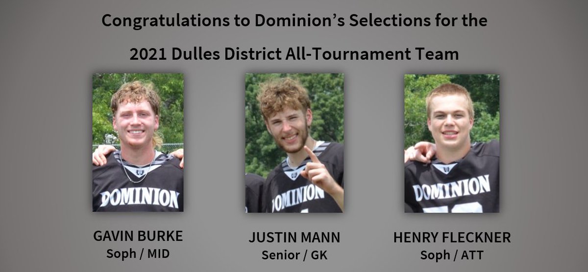 DOMLAX_2026's tweet photo. Congratulations to Dulles District All-Tournament team!!!
We were given a maximum 3 slots on the team, and of course many of our guys were very deserving during a great run. #DOMLAX #SUWU https://t.co/vUXPeSsXMS