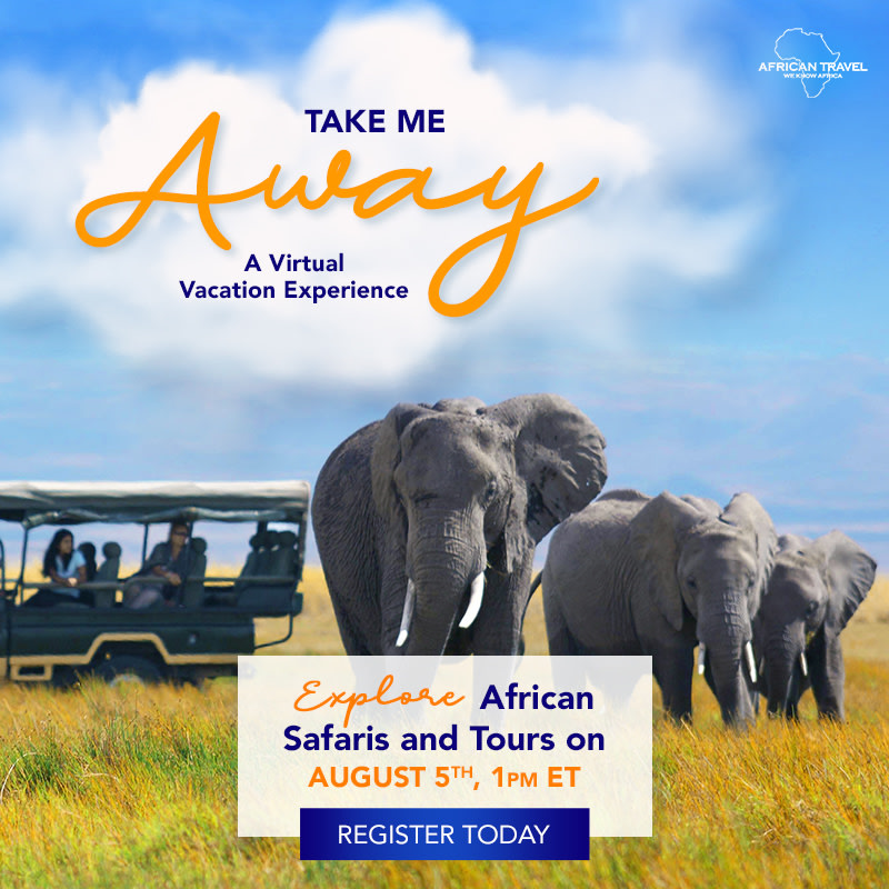 DVTravelPerks's tweet photo. Ready for the ultimate bucket-list vacation? We're bringing the vacation inspiration you need to start planning an African Safari adventure. Register now for our upcoming virtual event on August 5th: https://t.co/FBqLklYOUn /takemeaway https://t.co/cUbkpcSOSz