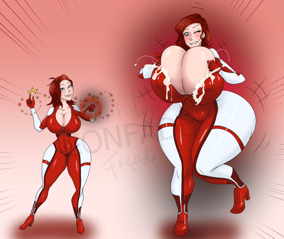 confidentfacade's tweet photo. an OC from over on deviantart showing off some of her magic.~π
#breastexpansion #hourglassfigure #growth #lactation #giantess #minigiantess #sizetwitter #nsfw #confadework https://t.co/px5OafRRtD