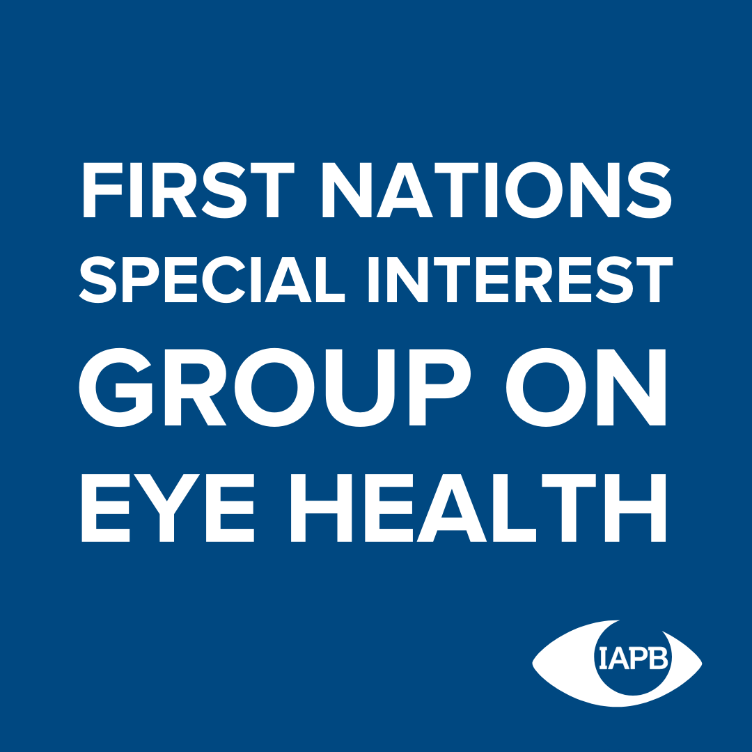 IAPB1's tweet photo. The IAPB First Nations Special Interest Group on Eye Health launches today. It will work to eliminate the substantial inequality in the prevalence of vision impairment and avoidable blindness amongst Indigenous Peoples globally. 

#FirstNations #2030InSight #IndigenousEyeHealth https://t.co/BCPtme1pcj