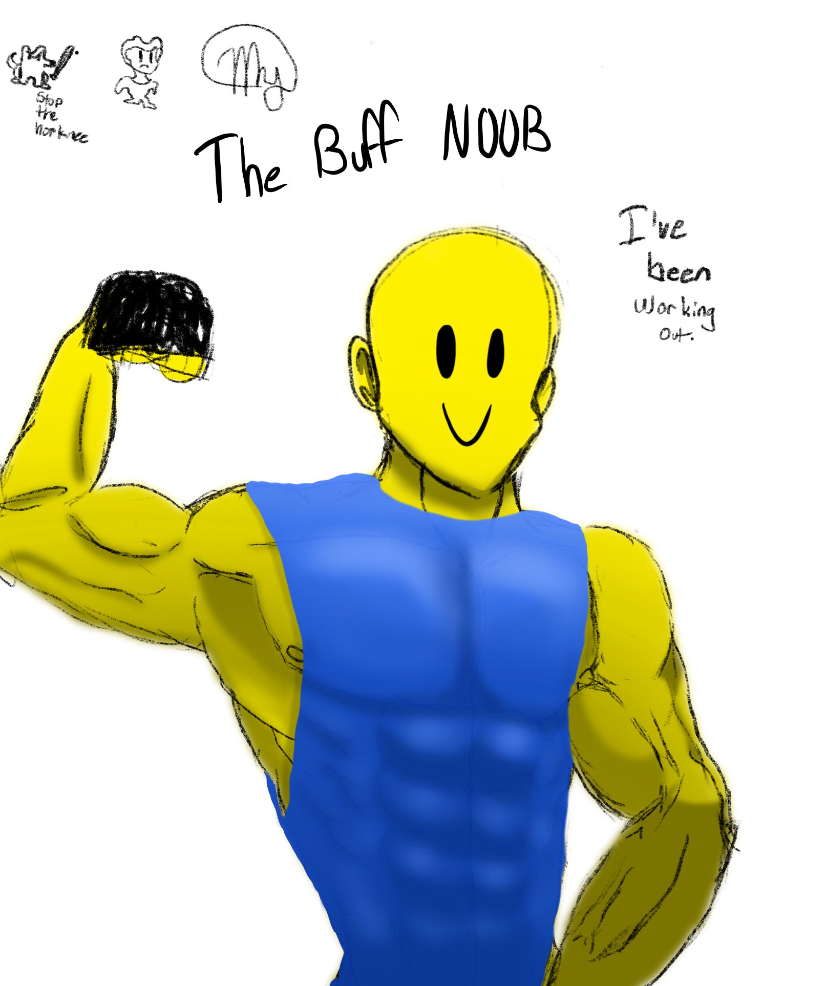 How to Draw a Roblox Noob 