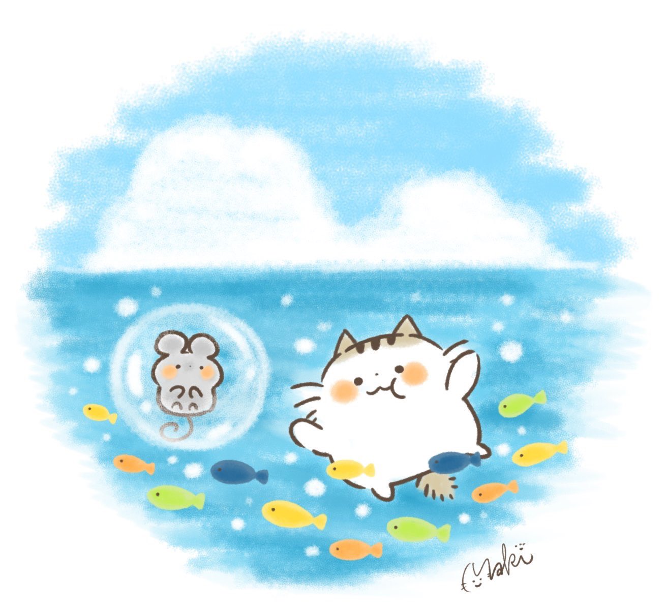 きゃらきゃらマキアート 海の日なので海のイラストをまとめました 海の日 T Co Ofnoxn7uxf Twitter