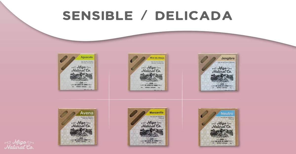migonatural's tweet photo. ¿Sabes cuál es tu tipo de piel? 📝

Tenemos un jabón para tí. ✨ https://t.co/kFXoPAisJg