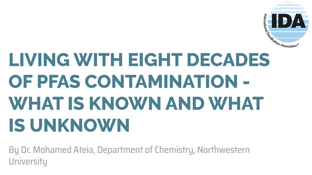 Mohamed Ateia Ibrahim (@moha_ateia) on Twitter photo Very happy to share this invited perspective article on #PFAS #contamination for International Desalination Association (IDA) (@idadesal)
.
This overview covers thoughts on #monitoring, #treatment and #regulation.
Pages: 34-37
Link: issuu.com/idadesal/docs/…
<a href="/NUChemistry/">Northwestern Chemistry</a> Very happy to share this invited perspective article on #PFAS #contamination for International Desalination Association (IDA) (@idadesal)
.
This overview covers thoughts on #monitoring, #treatment and #regulation.
Pages: 34-37
Link: issuu.com/idadesal/docs/…
<a href="/NUChemistry/">Northwestern Chemistry</a>