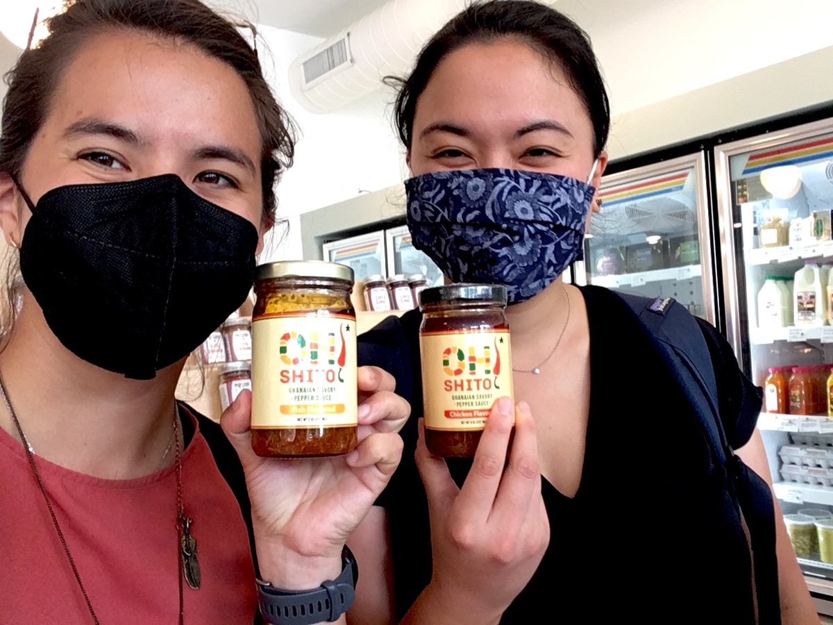 carolinetanbee's tweet photo. Loved swinging by Atticus Market and seeing so many Accelerator graduate products on the shelves! Shout out @ohshitosauce, Huneebee Project, and @SanctuaryKitCT ✨🍯🌶 https://t.co/GGcPVJmz36