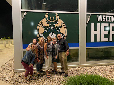 CESA 6 GDC team stepped out after day one of Summit to honor The “G” league contributions after Bucks in 6. @NBA @CESA6forGrowth @cesa6 #CESA6forgrowth @WisconsinHerd