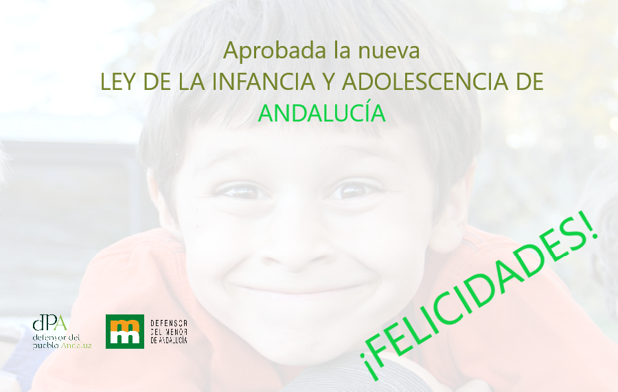 Hoy, día importante tras la aprobación en el <a href="/ParlamentoAnd/">Parlamento Andalucía</a> de la nueva Ley de la Infancia y Adolescencia en #Andalucía que garantiza la protección integral de nuestros niños y niñas. Acogemos con satisfacción esta Ley que protege lo que más queremos #InfanciaAnd